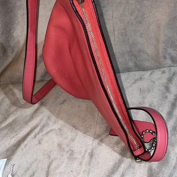 COACH Bleecker Sport Mini Duffle Crossbody Shoulder Bag Loganberry 32281 - Picture 8 of 11